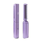 2 in 1 Mini Portable Wireless Straight Hair Comb for Curly Hair & Beard